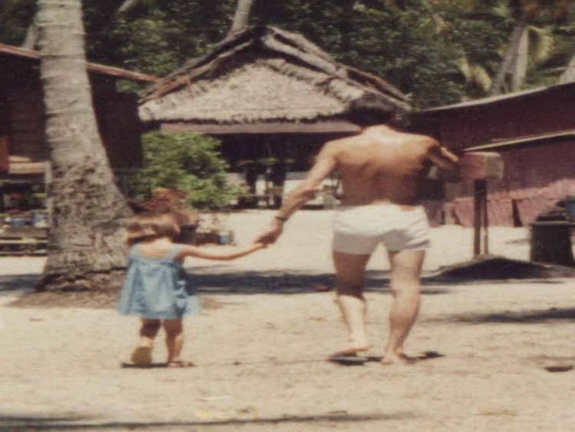 Dad & Lorna in the jungle